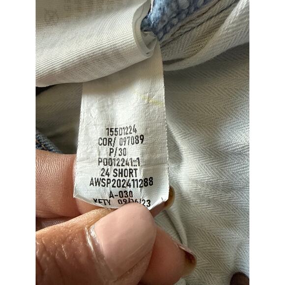 Abercrombie & Fitch Women’s The 90’s Straight Mid-Rise Jean Size 24/00 Short - Picture 11 of 11
